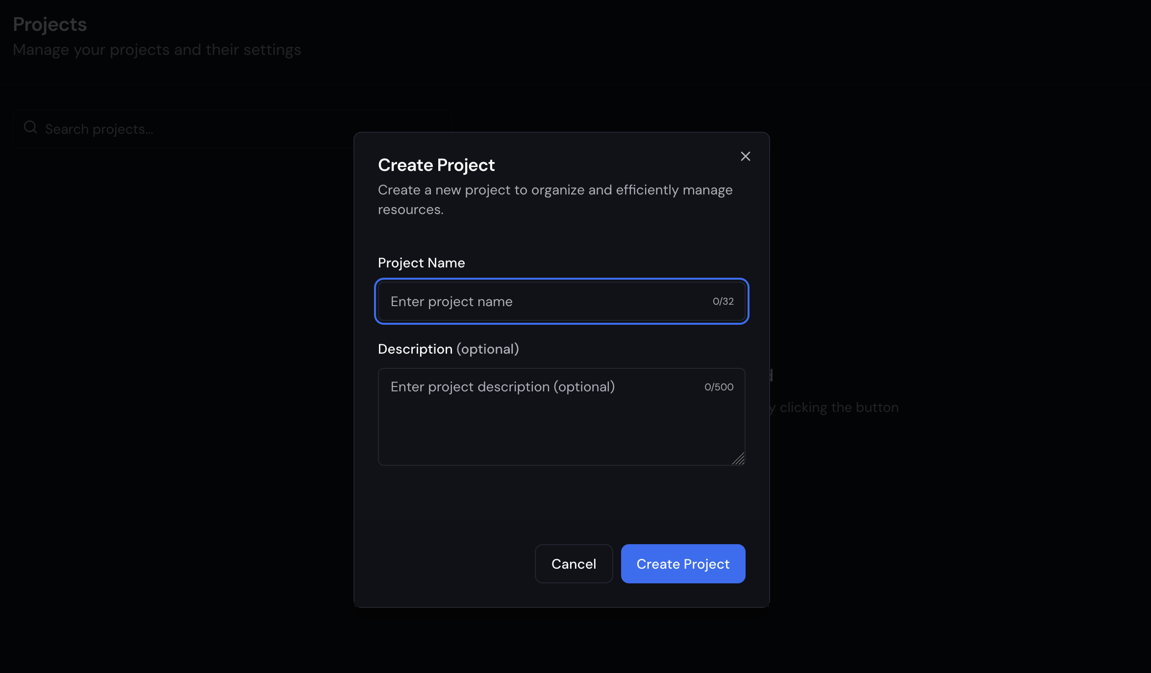 Create Project